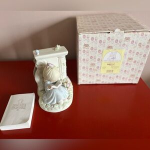 Precious Moments By Grace We Have Communion God Girl with Bible & Figurine NIB